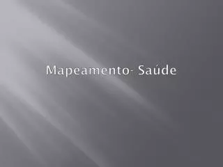 mapeamento sa de