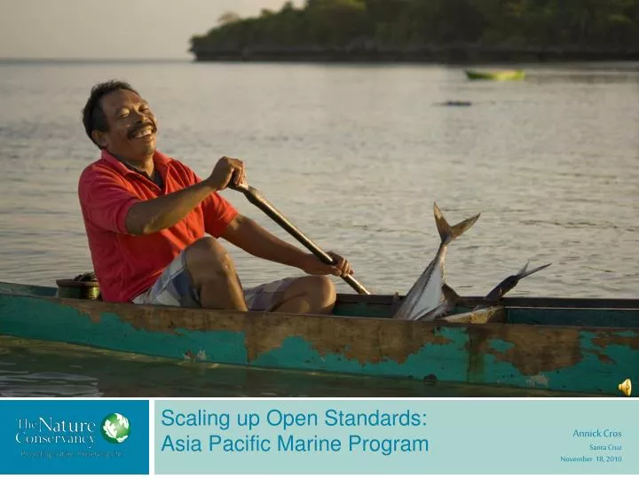 scaling up open standards asia pacific marine program