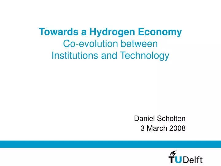 towards a hydrogen economy co evolution between institutions and technology
