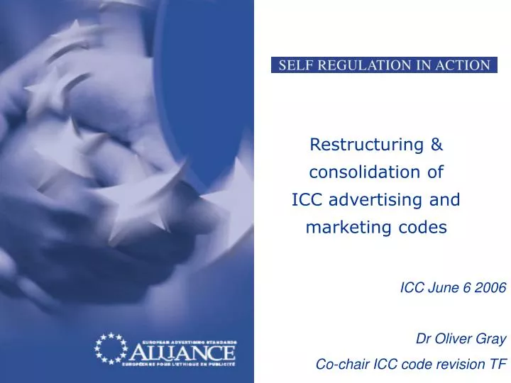 restructuring consolidation of icc advertising and marketing codes