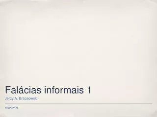 fal cias informais 1