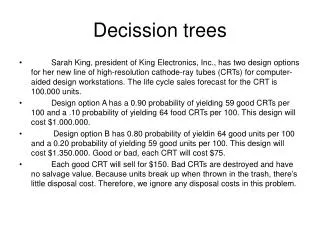 Decission trees