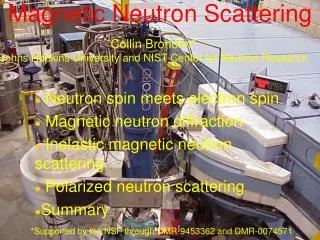 Magnetic Neutron Scattering