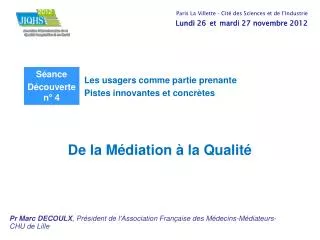 de la m diation la qualit