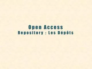 open access repository les d p ts