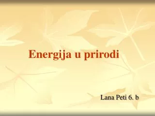 energija u prirodi