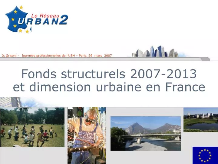 fonds structurels 2007 2013 et dimension urbaine en france