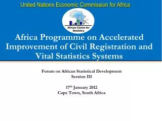 Africa Programme on Accelerated Improvement of Civil Registration and Vital Statistics Systems