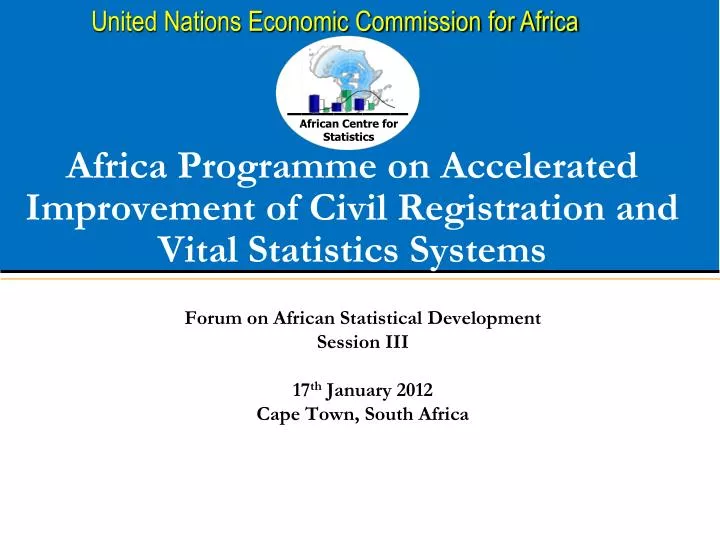 africa programme on accelerated improvement of civil registration and vital statistics systems