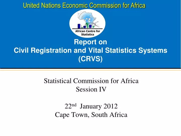 report on civil registration and vital statistics systems crvs