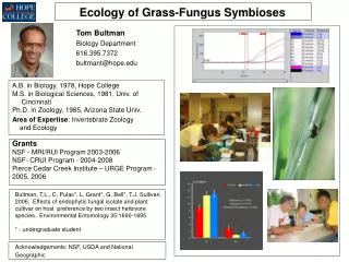 Ecology of Grass-Fungus Symbioses