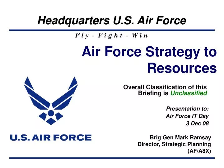 air force strategy to resources