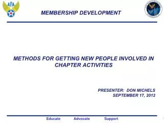 MEMBERSHIP DEVELOPMENT