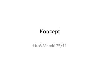 koncept