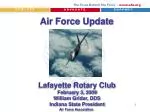 Air Force Update - slide 1
