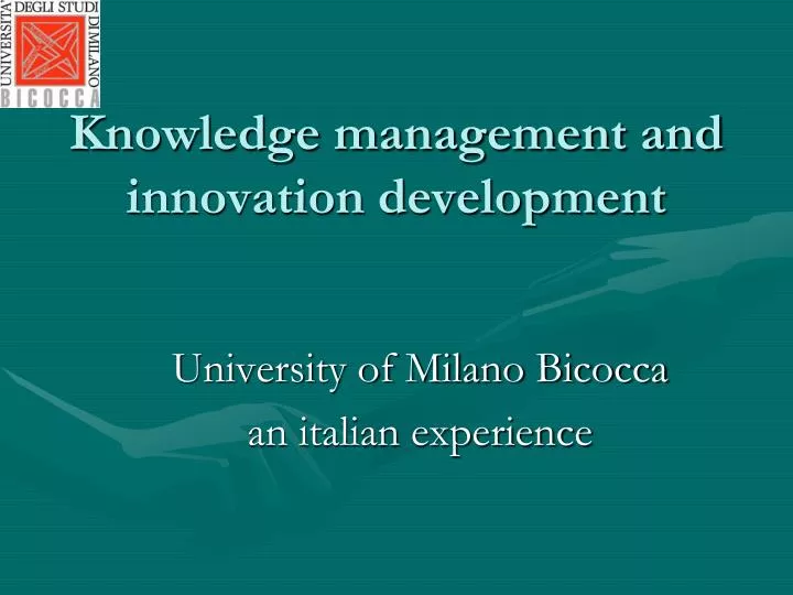 knowledge management and innovation development