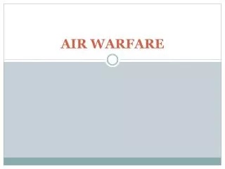 AIR WARFARE