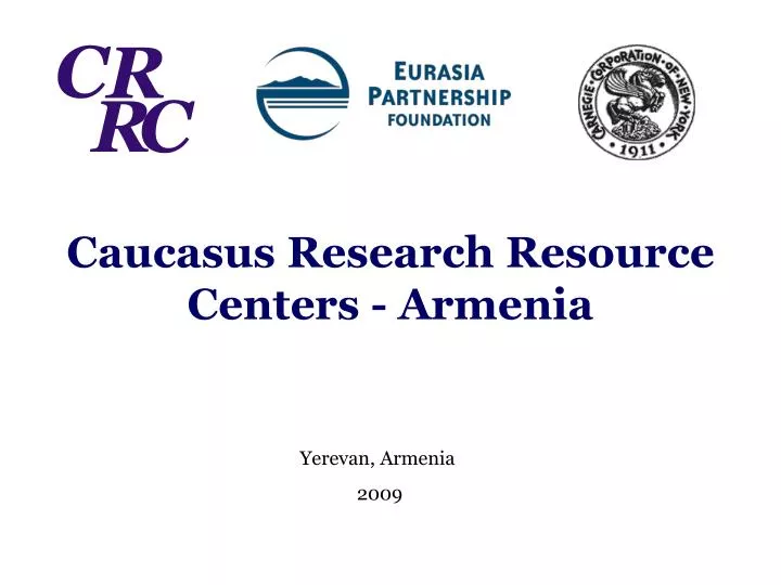 caucasus research resource centers armenia