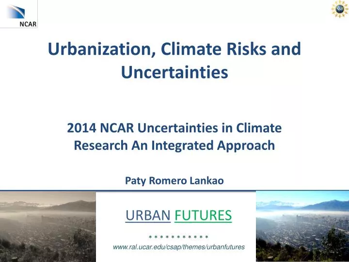 urbanization climate risks and uncertainties