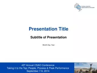 presentation title