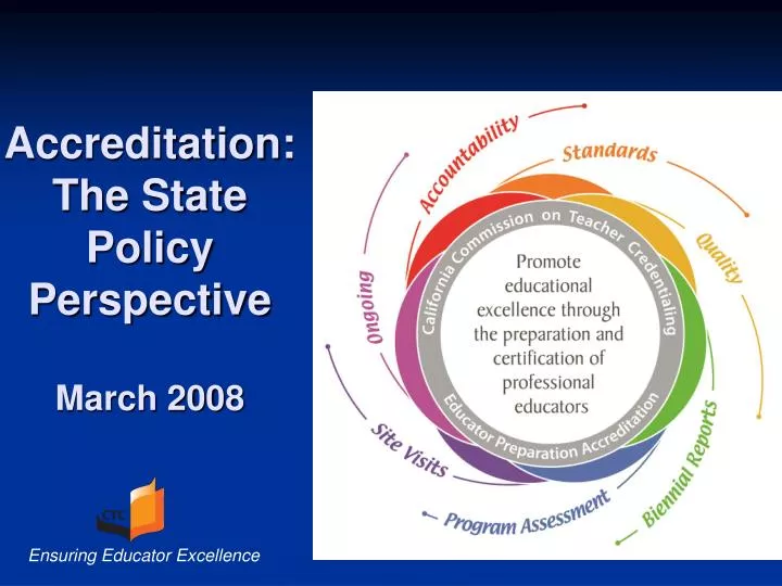 accreditation the state policy perspective march 2008