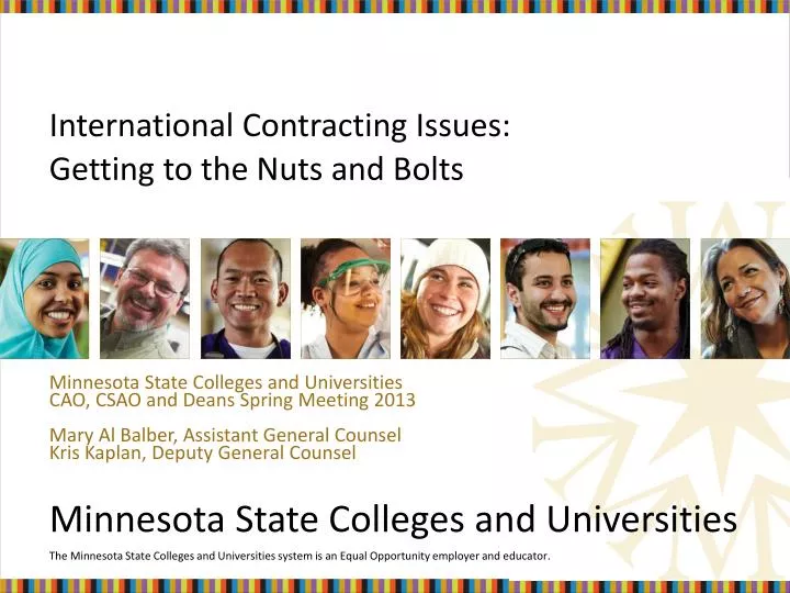 international contracting issues getting to the nuts and bolts