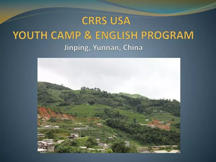 crrs usa youth camp english program jinping yunnan china