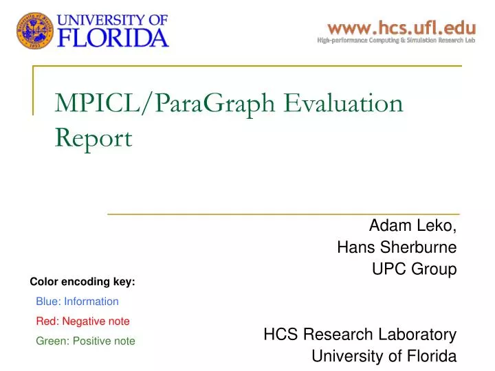 mpicl paragraph evaluation report