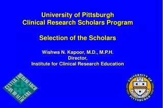Multidisciplinary Clinical Research Scholars Program