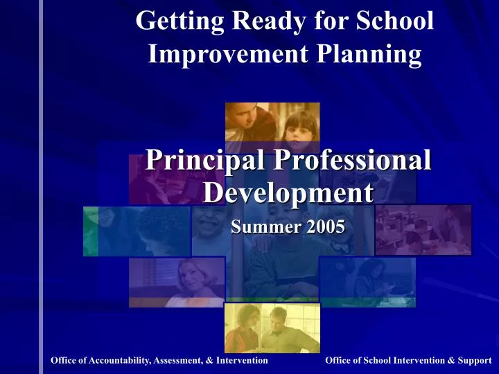 principal professional development summer 2005