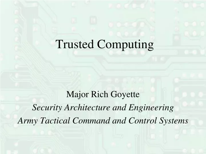 trusted computing