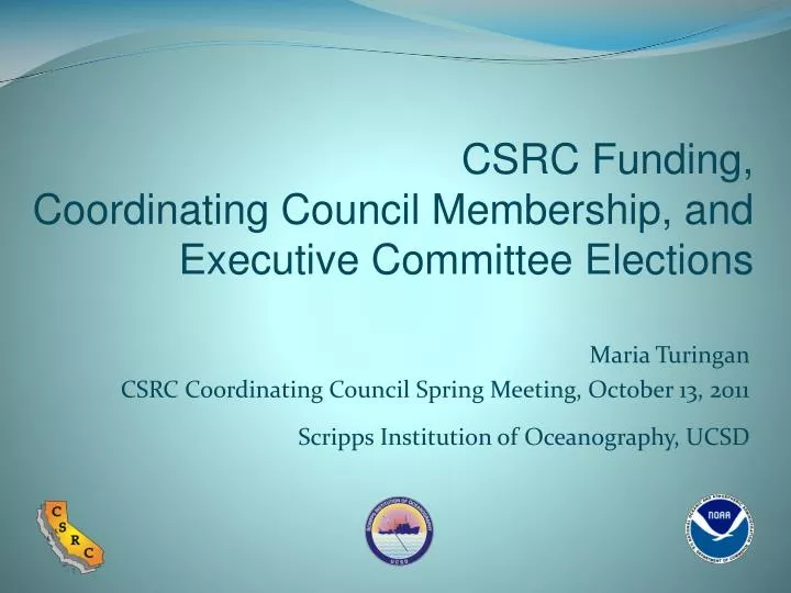 csrc funding coordinating council membership and executive committee elections