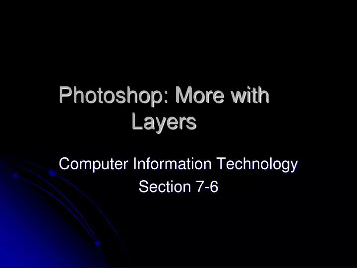 photoshop more with layers