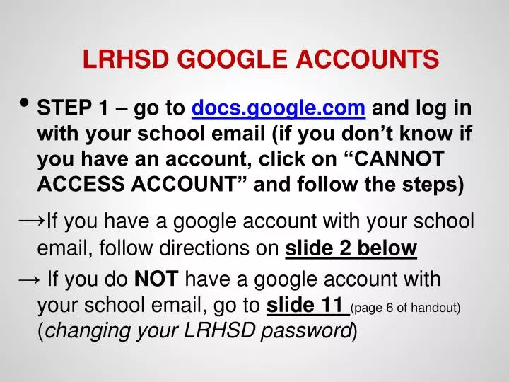 lrhsd google accounts