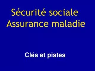 s curit sociale assurance maladie
