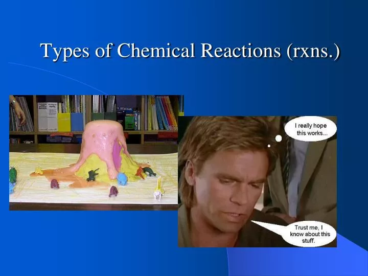 types of chemical reactions rxns