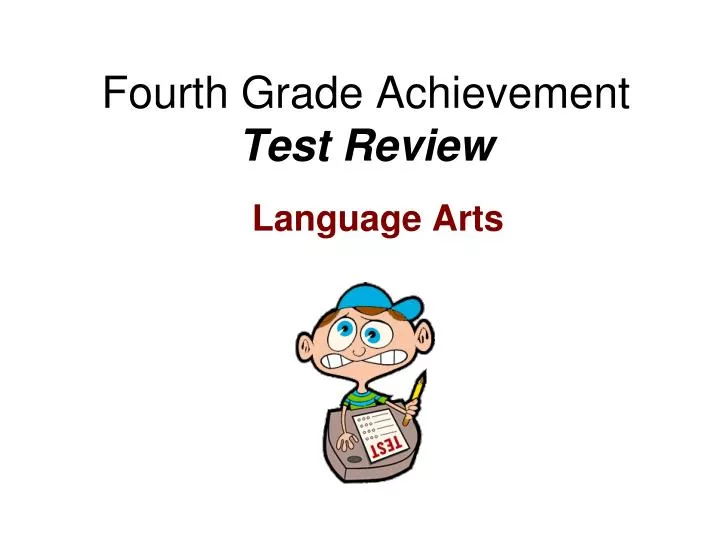 fourth grade achievement test review