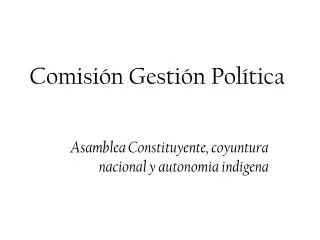 comisi n gesti n pol tica