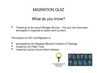 MIGRATION QUIZ What do you know?