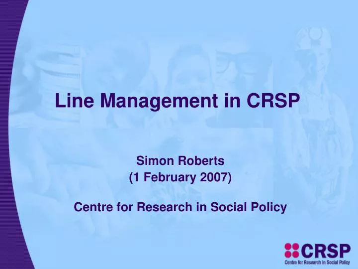 line management in crsp