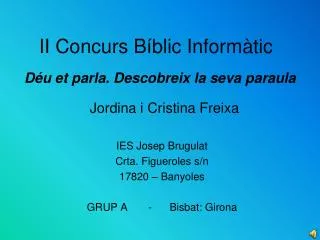 ii concurs b blic inform tic