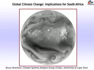 Global Climate Change: Implications for South Africa