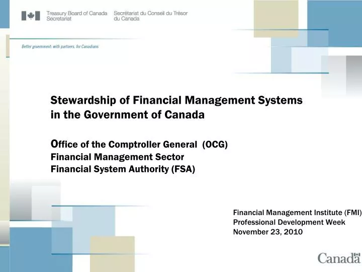 financial management institute fmi professional development week november 23 2010