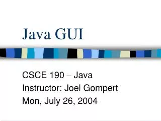 Java GUI