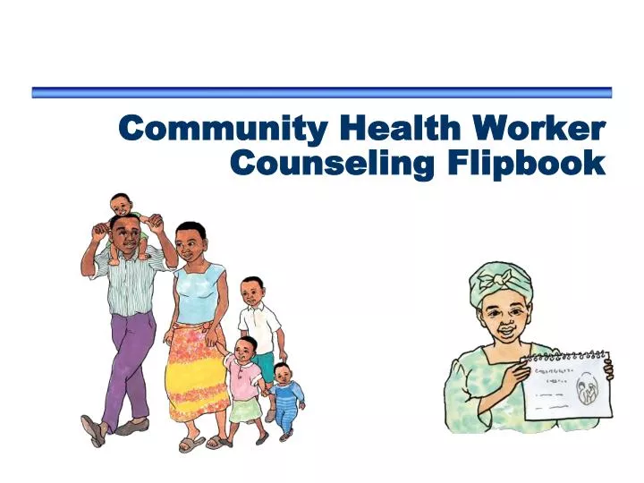 community health worker counseling flipbook