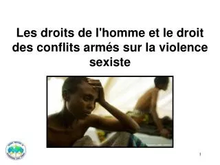 les droits de l homme et le droit des conflits arm s sur la violence sexiste