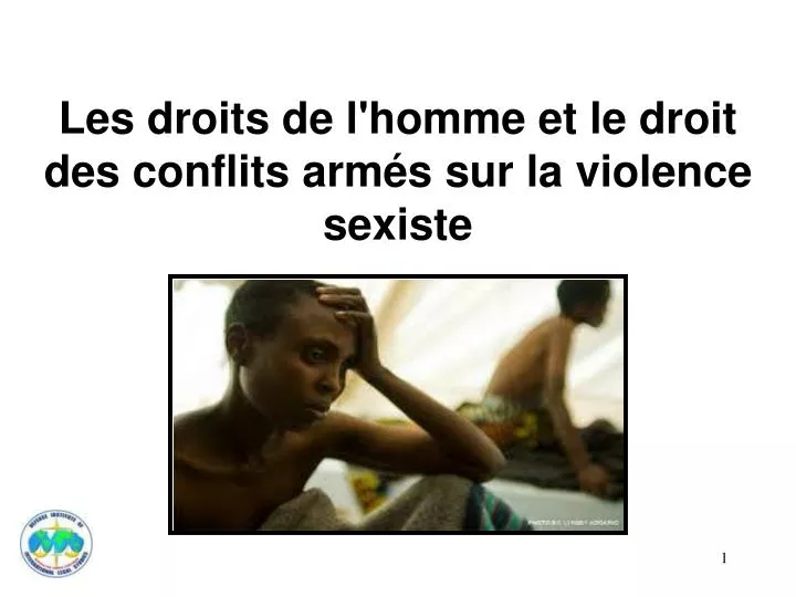 les droits de l homme et le droit des conflits arm s sur la violence sexiste