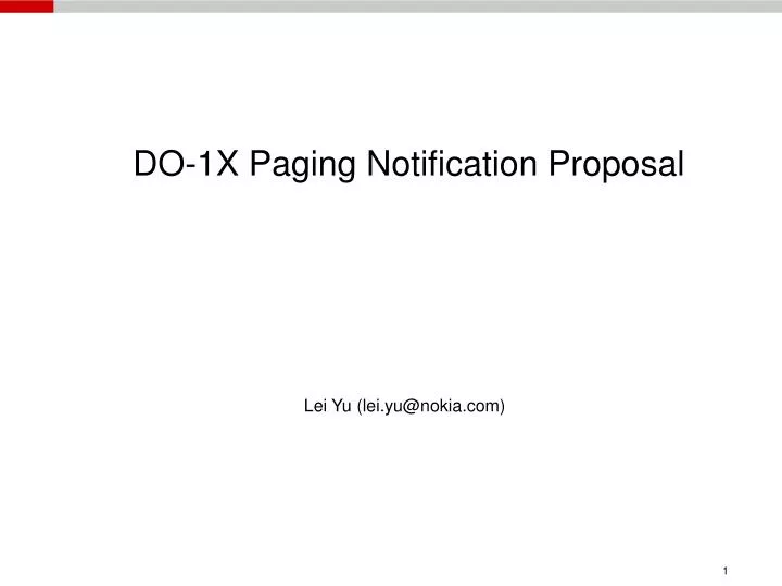 do 1x paging notification proposal