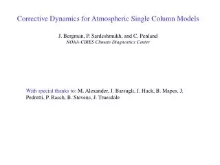 Corrective Dynamics for Atmospheric Single Column Models