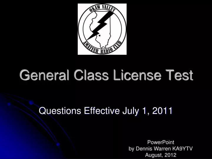 general class license test
